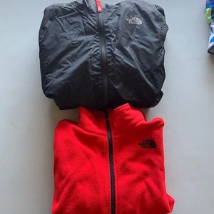 3 in 1 boys large north face jacket